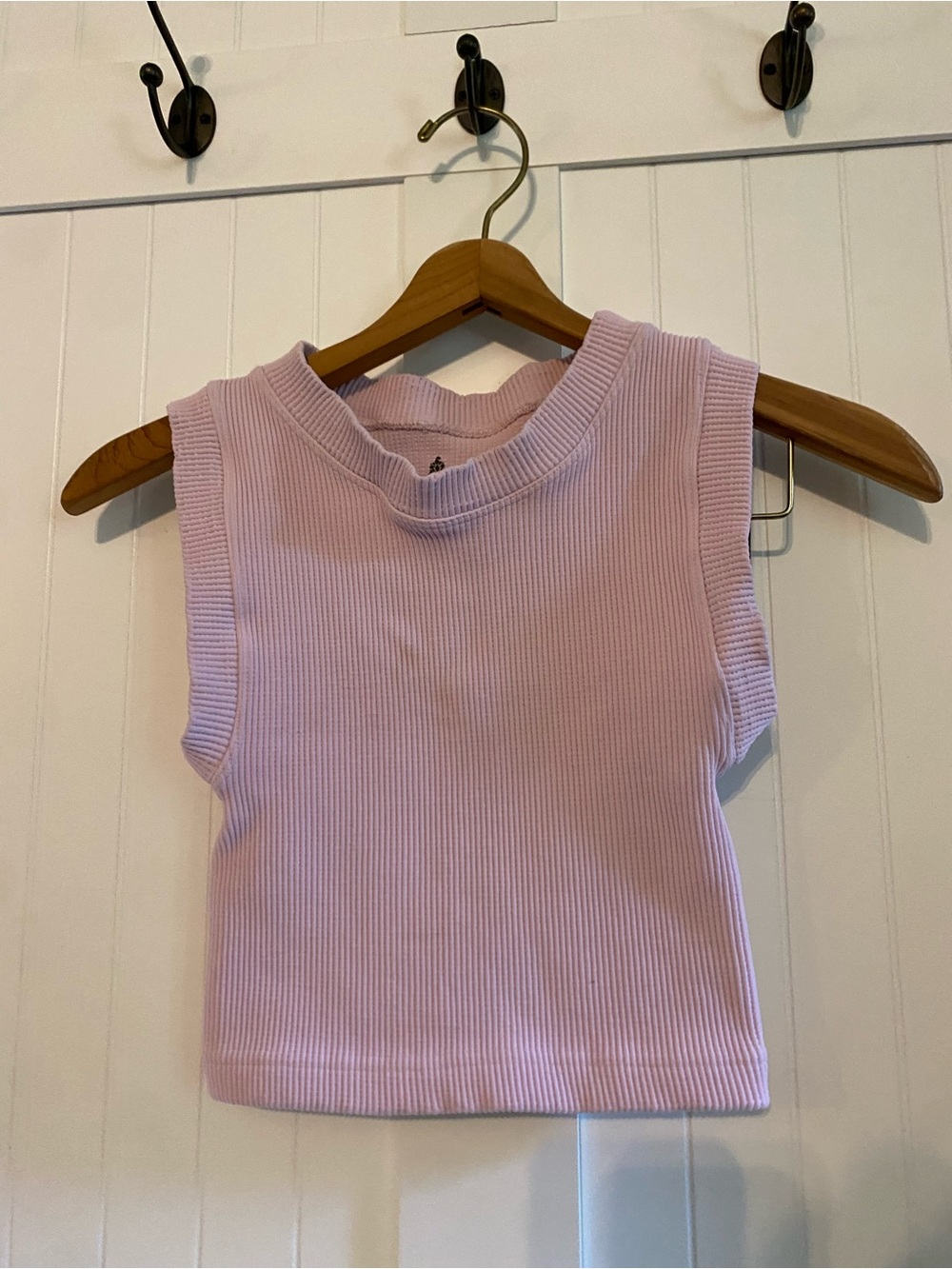 Free People Movement Cropped Ribbed Tank Lilac XS/S